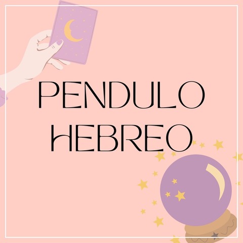 PENDULO HEBREO
