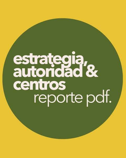 Estrategia, autoridad & centros