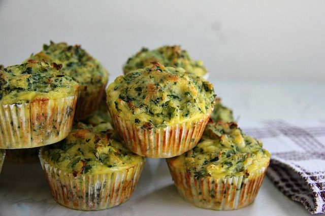 Muffins de espinaca