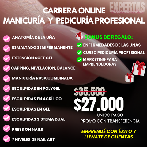 Carrera Manicura profesional - AGENDA LLENA EN 3 MESES