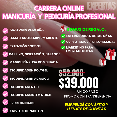 Carrera Manicura profesional - AGENDA LLENA EN 3 MESES 