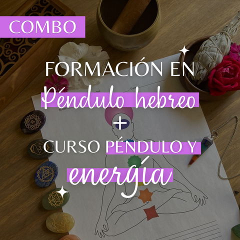 COMBO en OFERTA: Curso Péndulo y Energía + Formación en Péndulo Hebreo