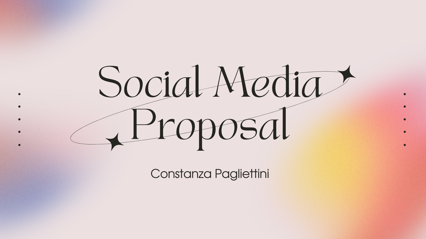 Social Media Proposal 