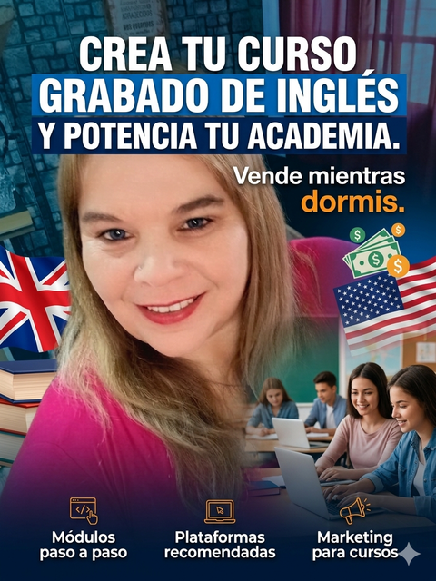 Crea tu propio curso de Inglés grabado.