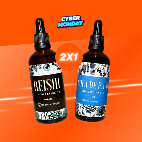 Reishi & Cola de pavo 2x1 Goteros 100ml