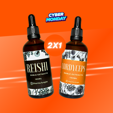 Reishi & Cordyceps 2x1 Goteros 100ml