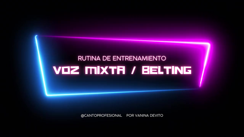 Rutina de Belting / Mix voice