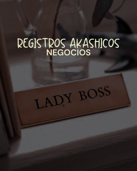 Registros akashicos NEGOCIOS (carla criscuolo)