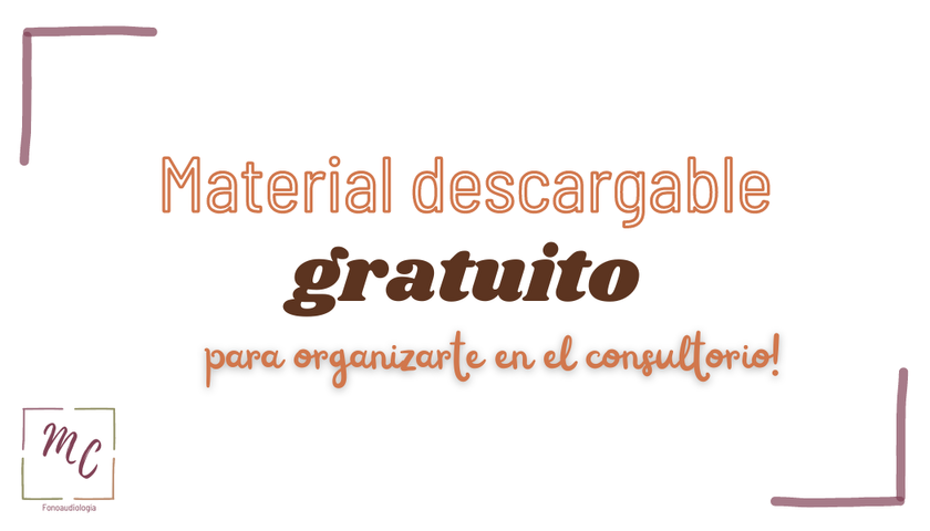 Material Descargable Gratuito para organizarte!