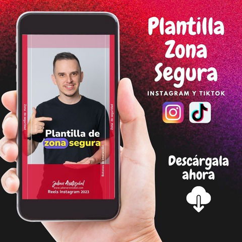 Plantilla de zona segura para Reels de Instagram y TikTok