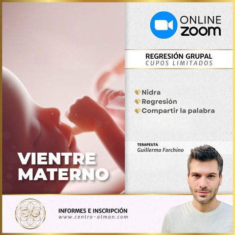 Regresión grupal al Vientre Materno (sábado 26 de octubre de 2024 a las 10:00 am ARG)