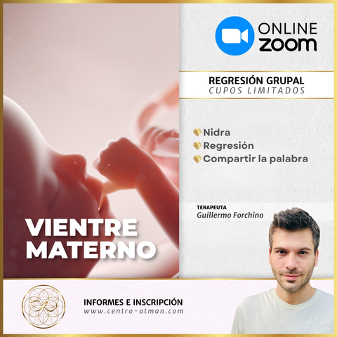 Regresión grupal al Vientre Materno (sábado 28 de diciembre de 2024 a las 10:00 am ARG)