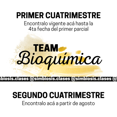 BIOQUI TEAM I Cupos disponibles