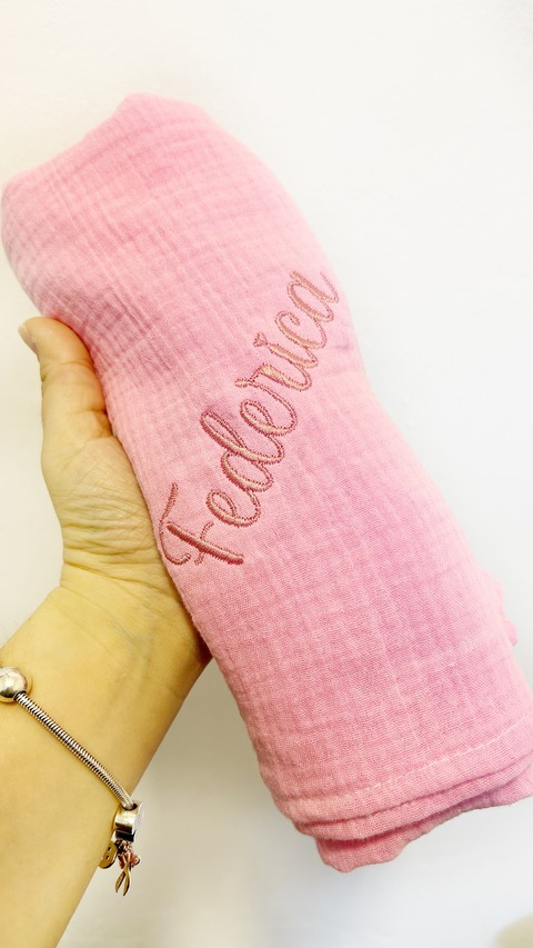 Manta de muselina personalizada