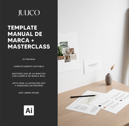 Template editable Manual de Marca + Masterclass