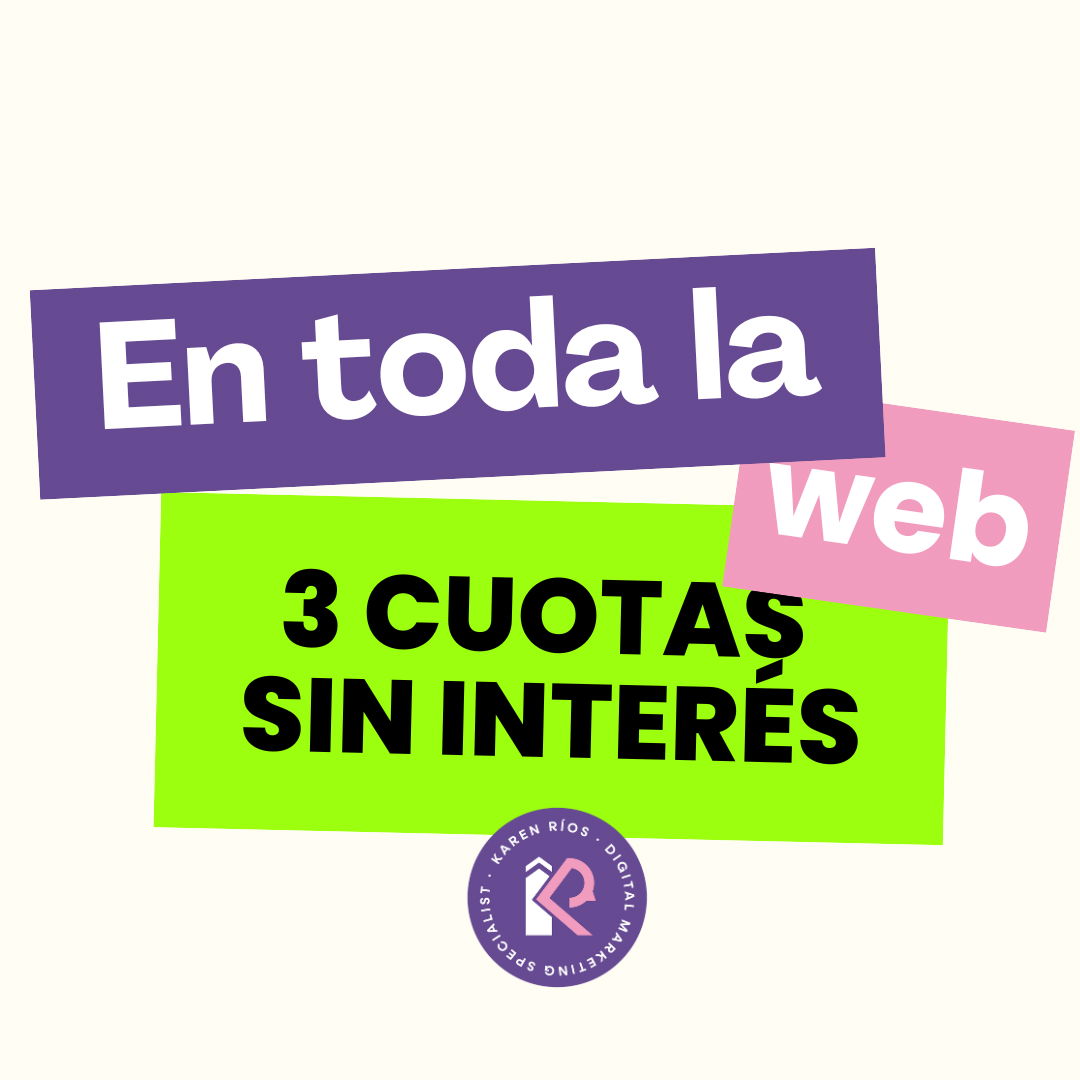 3 cuotas sin interes