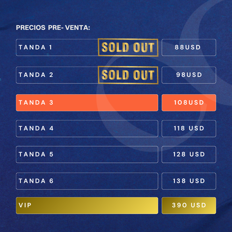 Entrada General OCLOCK | Tanda 3