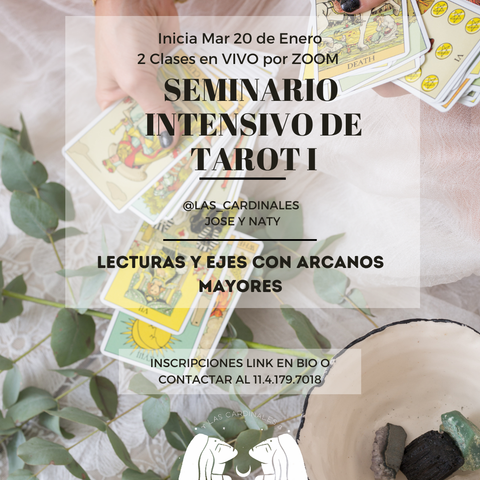 SEMINARIO INTENSIVO DE TAROT I - Lecturas y Ejes con Arcanos Mayores
