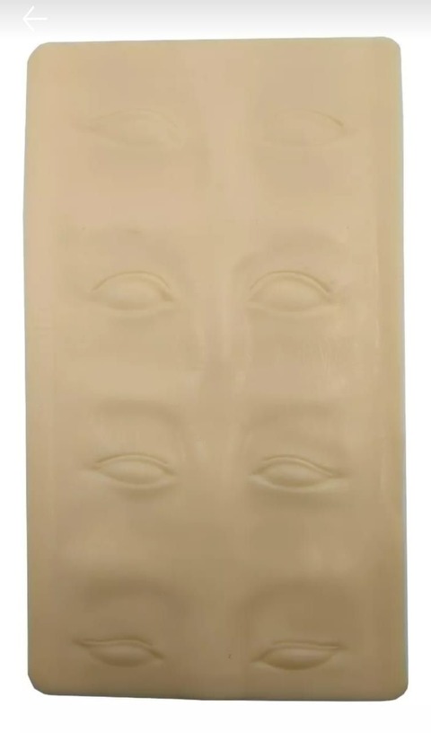 Piel Sintetica Relieve Ojos 3D 15x25 Cm X Unidad Micro