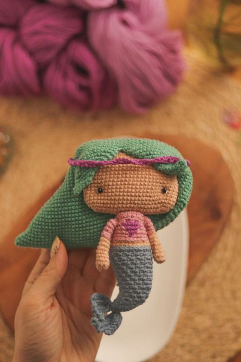 La Sirenita Evel PDF Amigurumi 2D