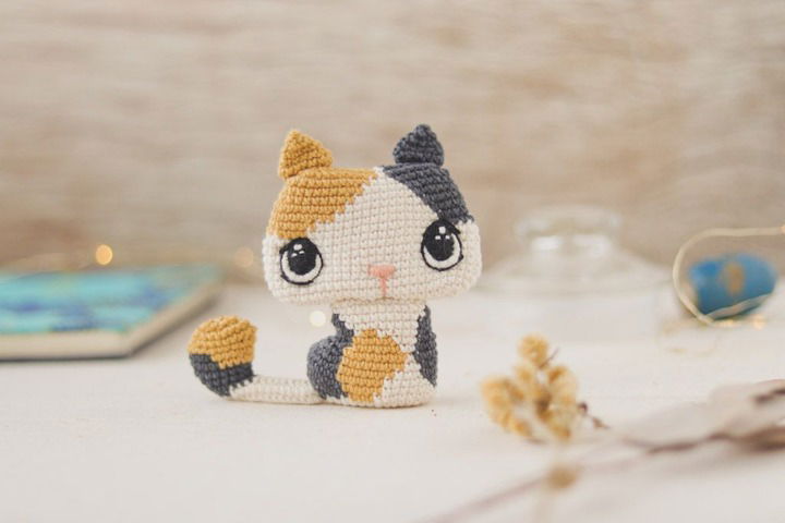 Coco Cat Amigurumi 2D- 4 guías en 1