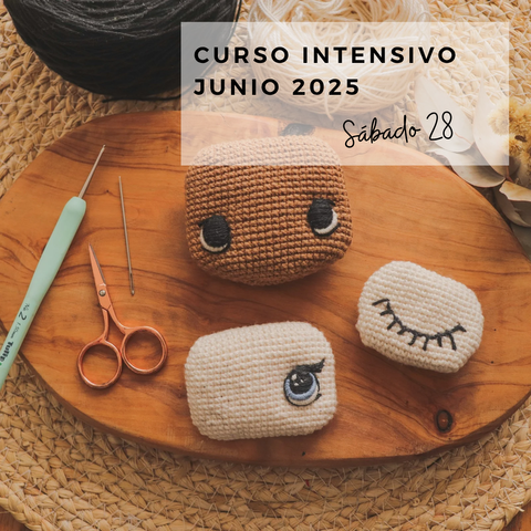 CURSO INTENSIVO de Bordado de Ojos JUNIO 2025 - SABADO