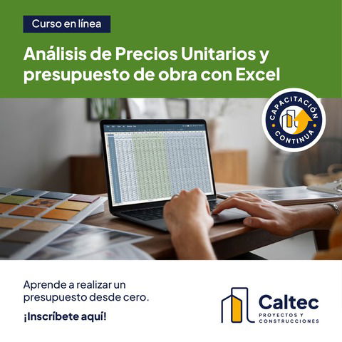 Análisis de precios unitarios y presupuesto de obra con Excel