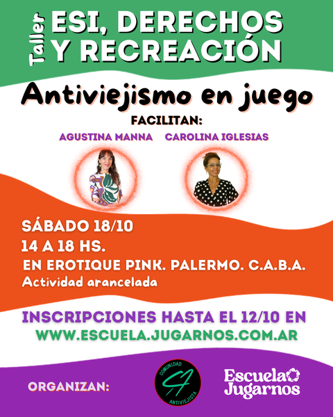 Taller: ESI, derechos y recreación. Antiviejismo en juego