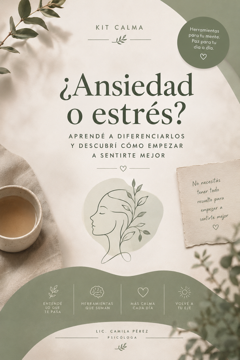 ¿Ansiedad o estres? Empezá a diferenciarlos...