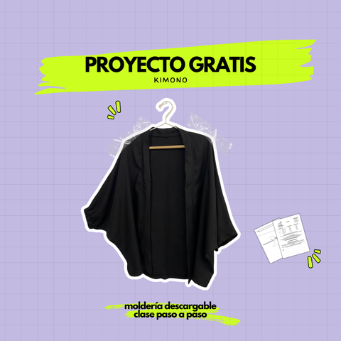 Proyecto GRATIS KIMONO – descargá molde y video paso a paso