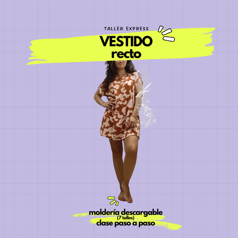 Vestido Recto – Molde PDF + Clase Paso a Paso 👗