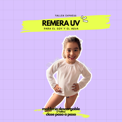 Remera UV para Niños – Molde PDF + Video tutorial paso a paso
