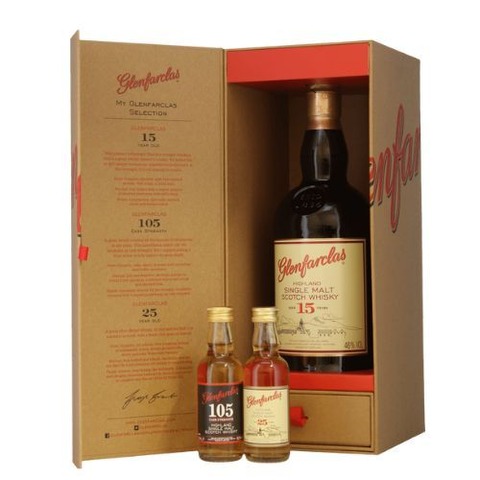 Glenfarclas 15 años Set C/miniaturas