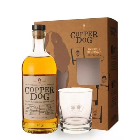 Copper Dog Set con Vaso de Regalo