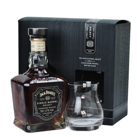 Jack Daniel's Single Barrel C/vaso Cristal Glencairn