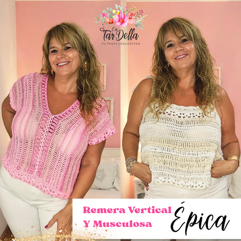 ÉPICA - Remera Musculosa y Remera Vertical
