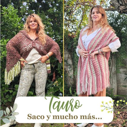TAURO - Saco, Bufandón, Cardigan y Chaleco