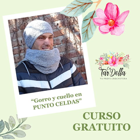 [APRENDE GRATIS] Gorro y cuello en PUNTO CELDAS