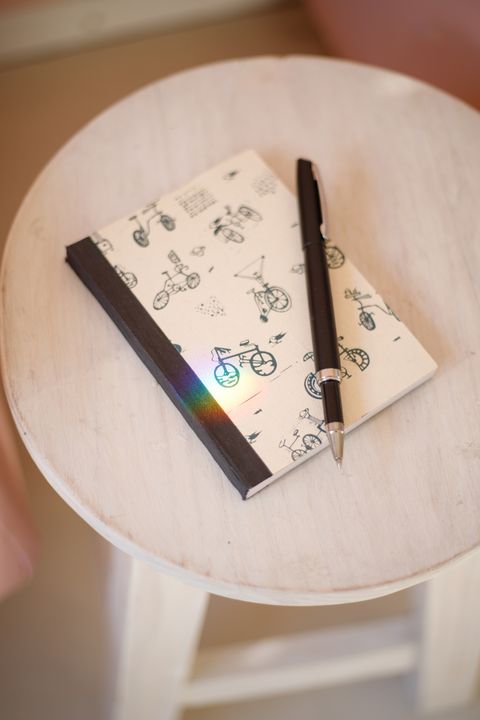 Cuaderno con hojas lisas