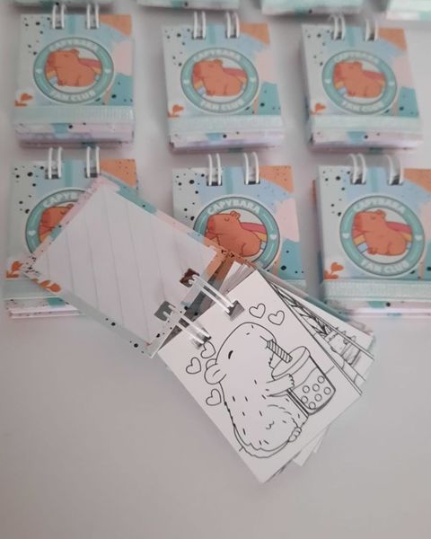 mini cuaderno para colorear 