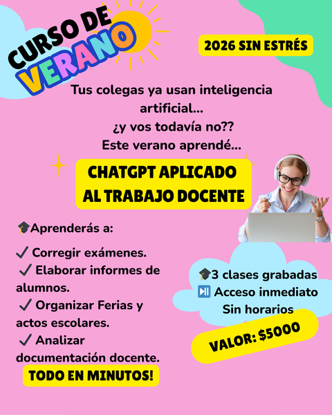 Curso de Verano: Chatgpt aplicado al trabajo docente