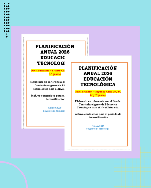 Pack Planificación anual nivel primario 2026