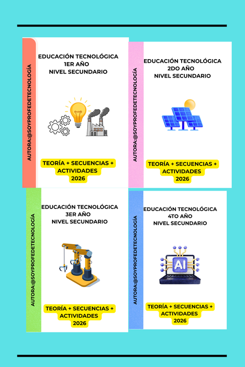 Clases listas 2026 Nivel Secundario (Teoría+Secuencia+Actividades)