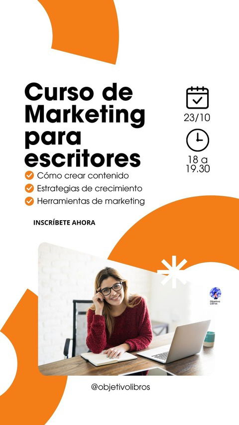 Curso de Marketing para escritores: Próxima edición de 23 de octubre al 27 de noviembre