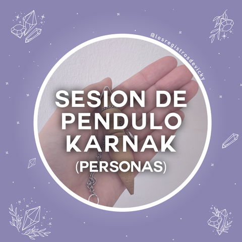 1 sesión de pendulo karnak en personas