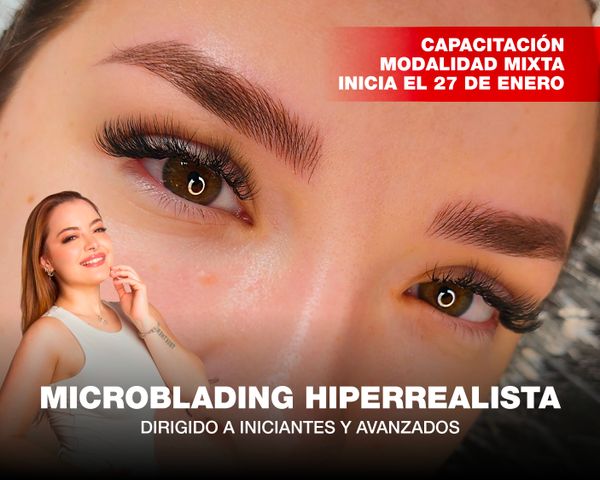 Microblading Híperrealista Modalidad Mixta - Inicia 27 de Enero