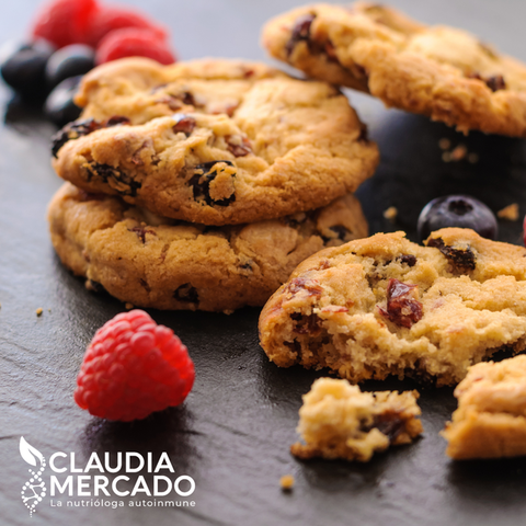 Galletas Navideñas de arándanos