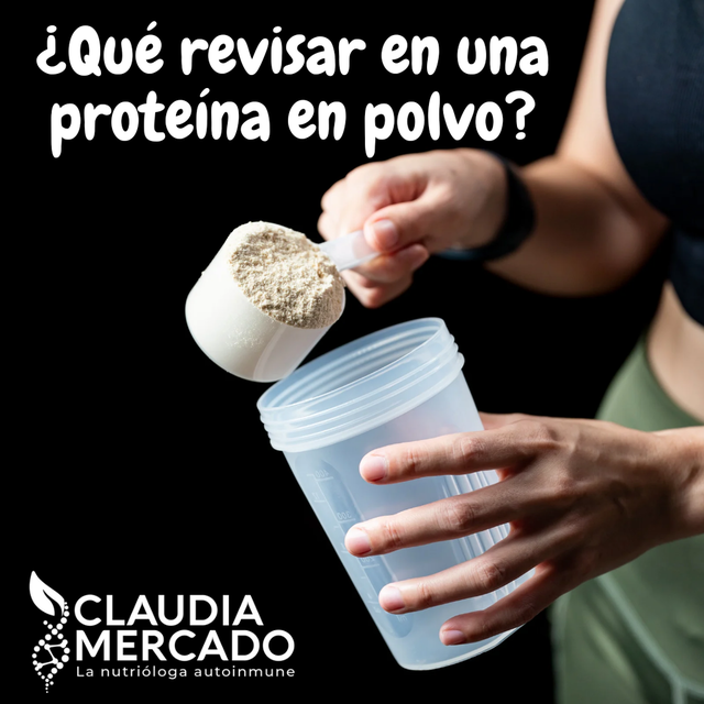 ¿Qué revisar en una proteína en polvo?