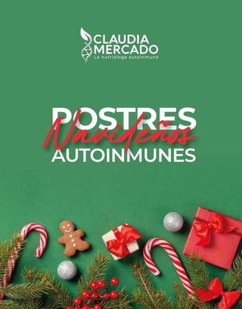 RECETARIO NAVIDEÑO DE POSTRES AUTOINMUNES