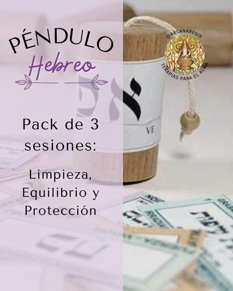 Pack Tratamiento Completo Péndulo Hebreo - 3 Sesiones